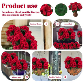 EverBloom – Artificial Geranium Outdoor Flowers