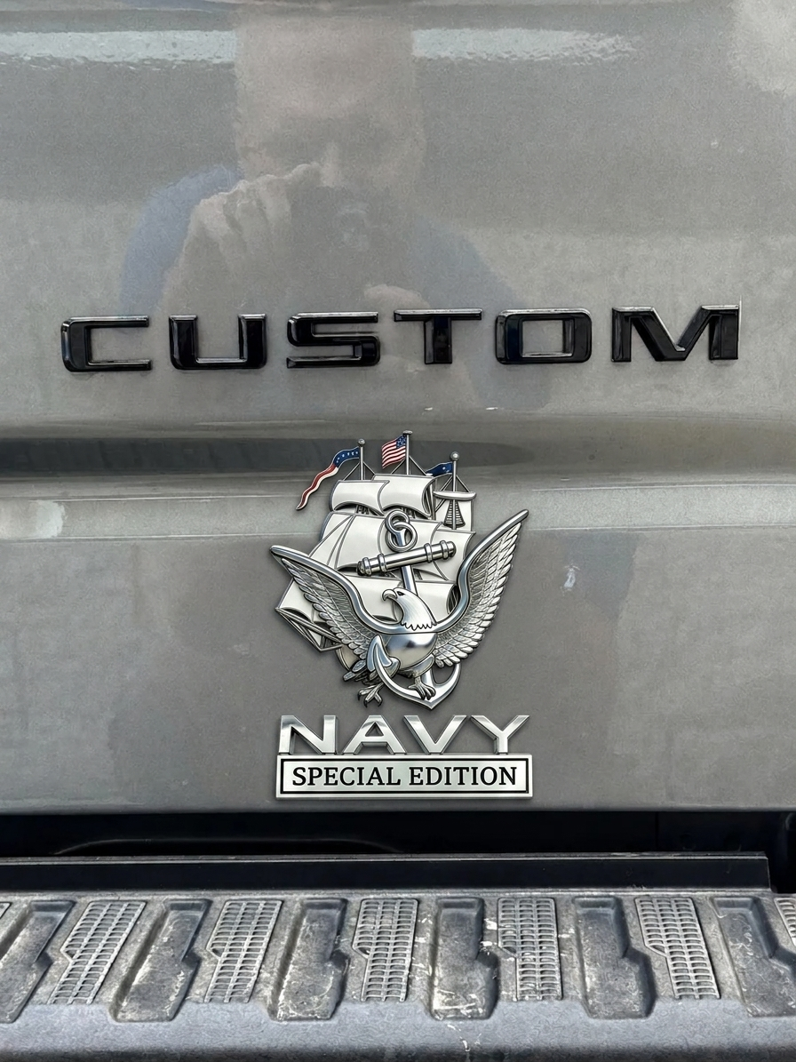 NavyHonor – Navy Veteran Metal Auto Emblem