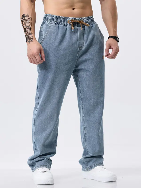 FlexCore – Modern Drawstring Denim Pants