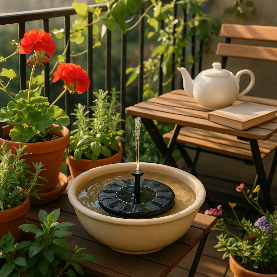 SunFlow – Solar Garden Fountain
