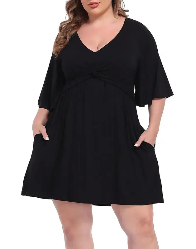 CurvaBelle – Plus Size Romper Dress