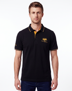 Belgavi — Embroidered Polo Shirt with Contrast Trim