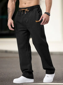 FlexCore – Modern Drawstring Denim Pants