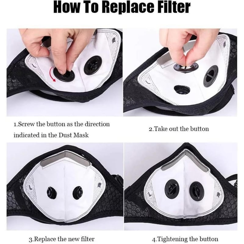 AirGuard – Reusable Carbon Filter Dust Mask