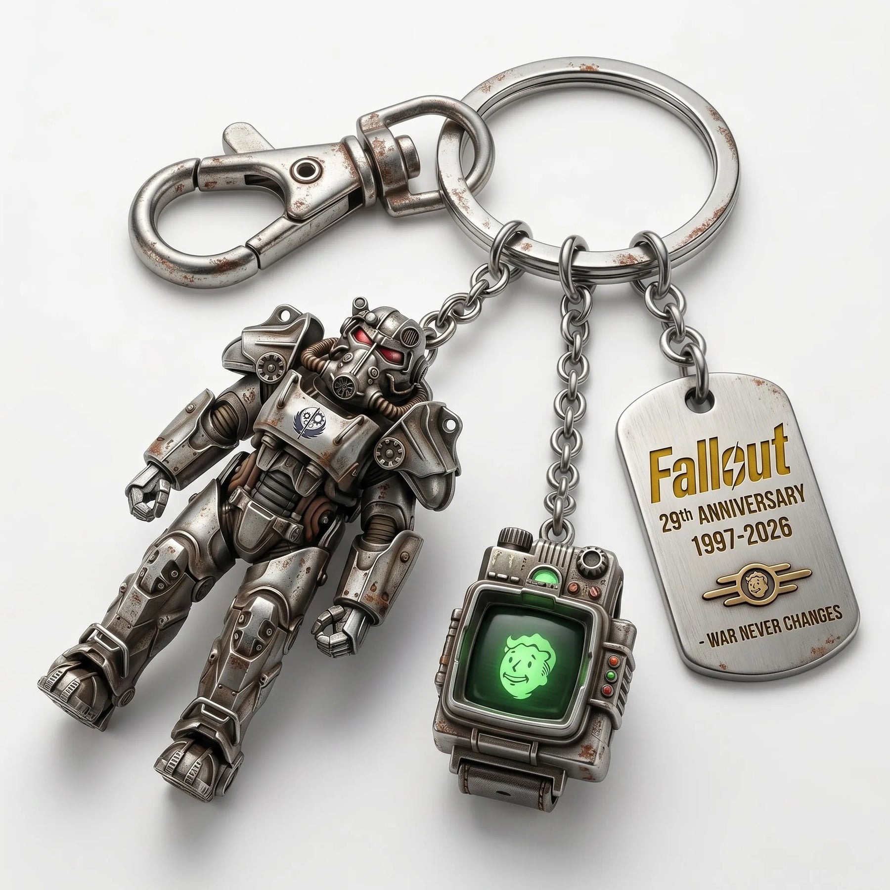 NukaRelic – Fallout Collectible Charm Keyring