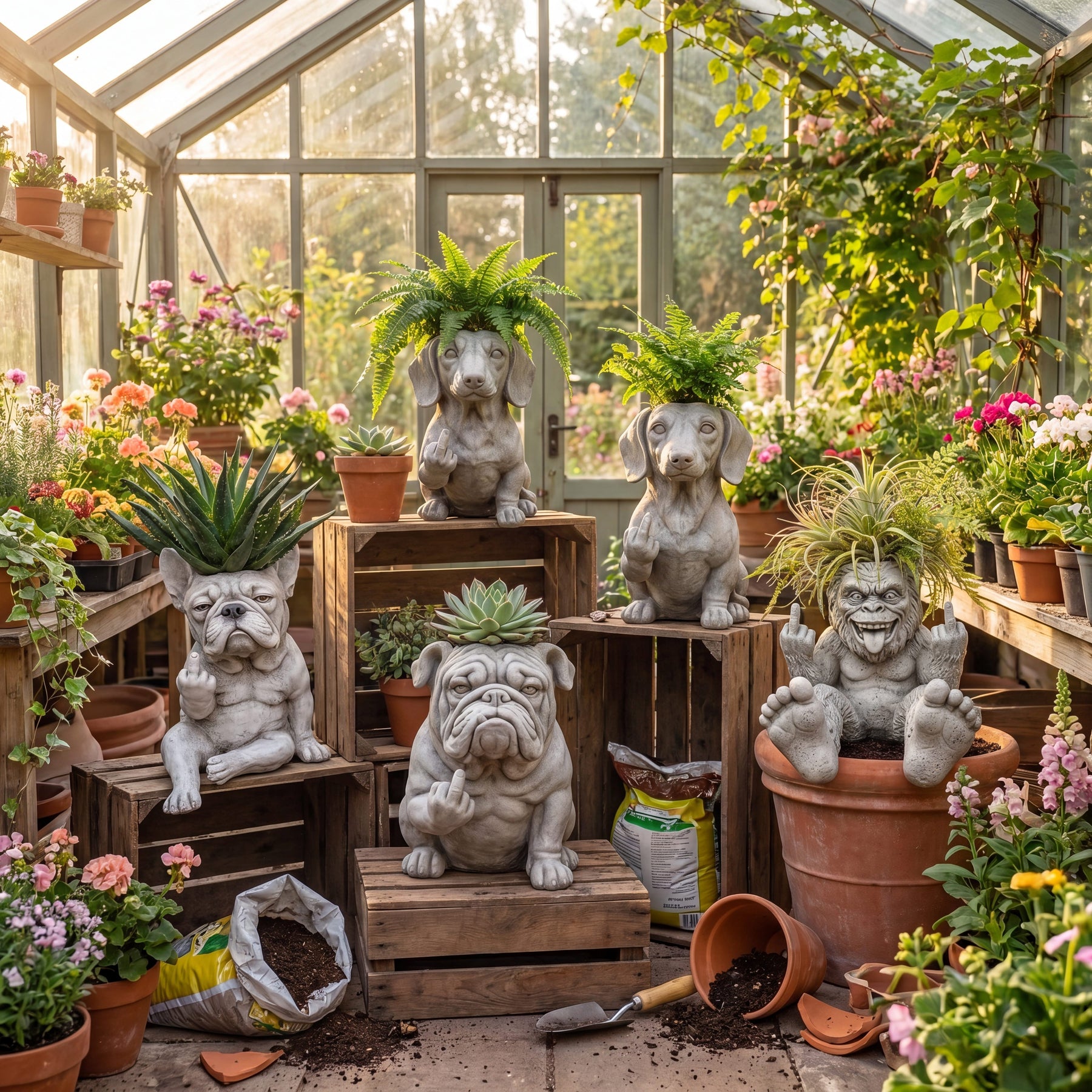 BullyPot - Decorative Dog Planter