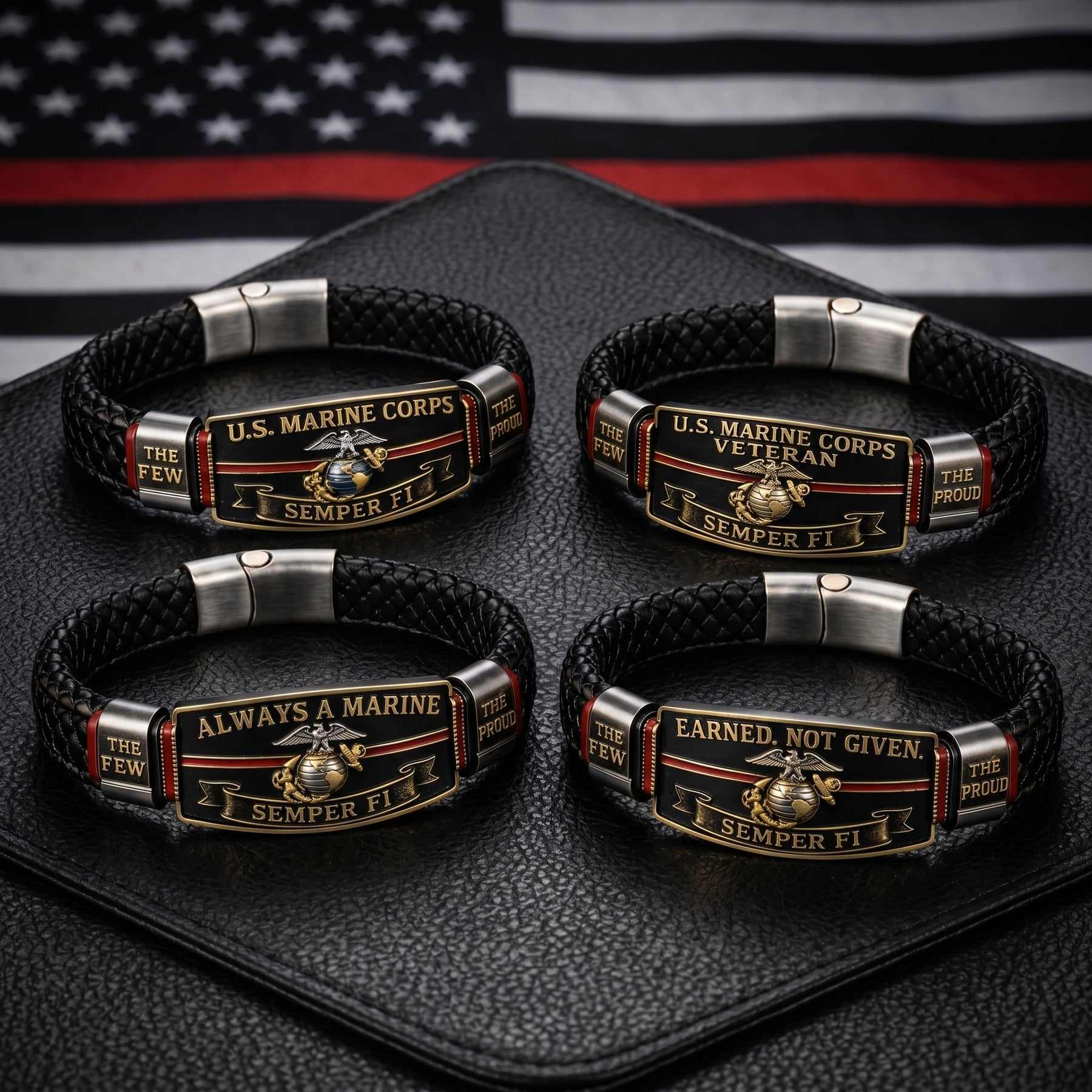 SemperValor – U.S. Marine Corps Tribute Bracelet