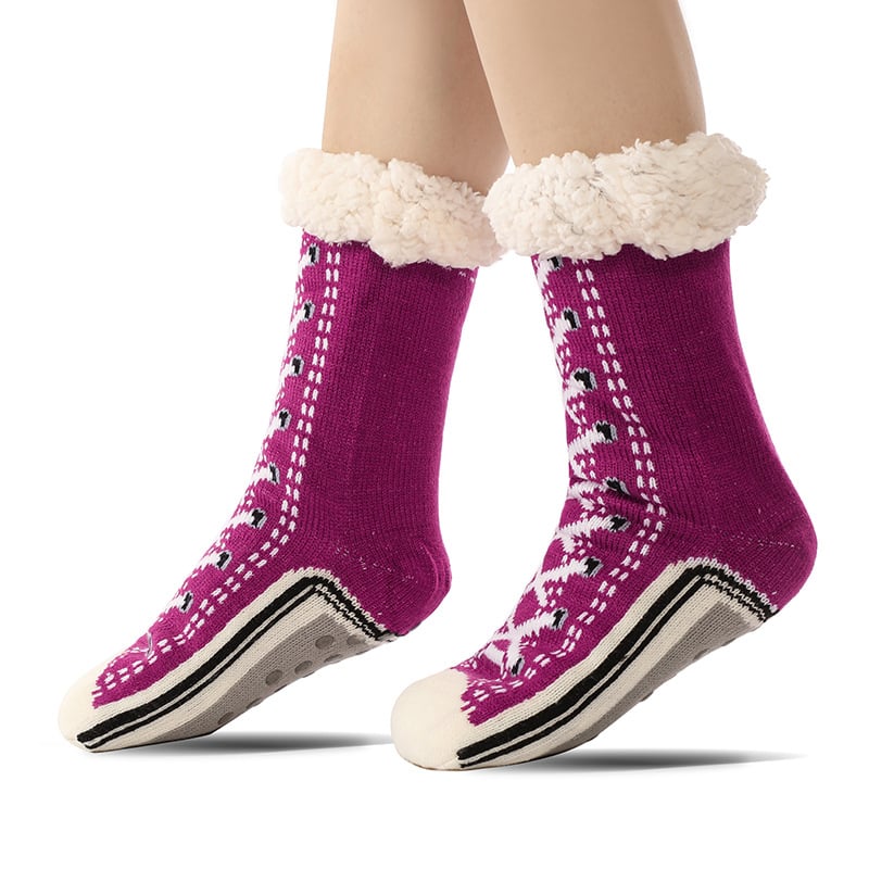 ToastyToes - Non-Slip Fleece Slipper Socks
