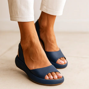 BandForm • Platform Sandal with Wide Strap