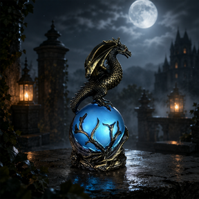 DragonGlow – Mystic Crystal Orb Lamp