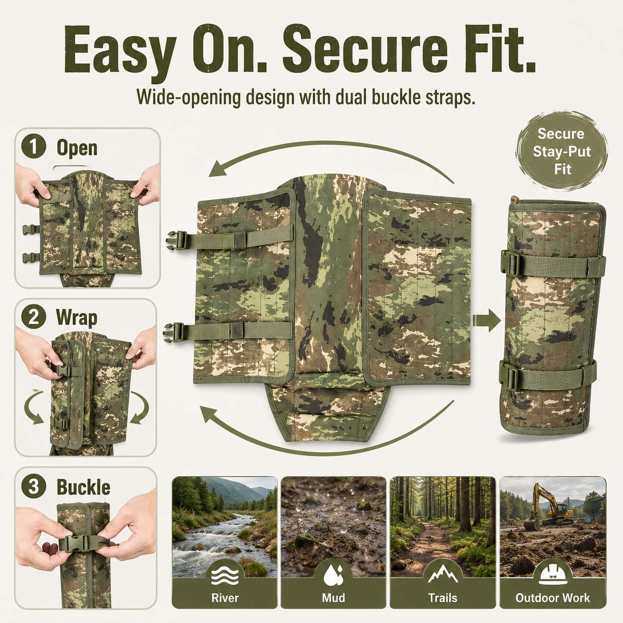 TrailShield Pro - Snake Guard Leg Gaiters