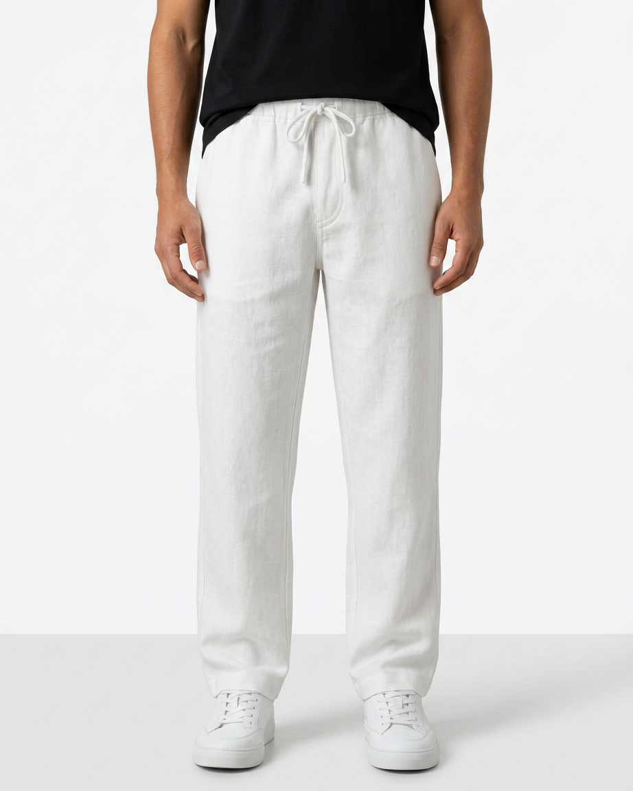 FlowEase — Wide-Leg Elastic Drawstring Pants