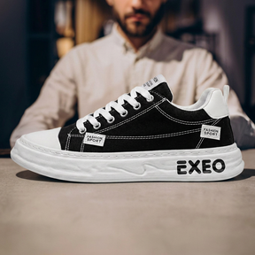 CanvaLift — Platform Sneaker with Stitched Label Details