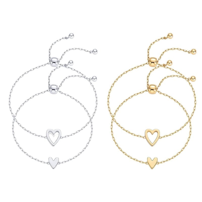 ForeverTies – Adjustable Duo Friendship Bracelet Set