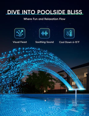 GlowRipple – Remote Controlled Solar Fountain for Pool Ambiance