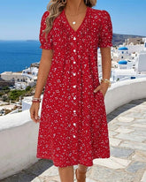 ElegantEase – Breathable Pocket Dress