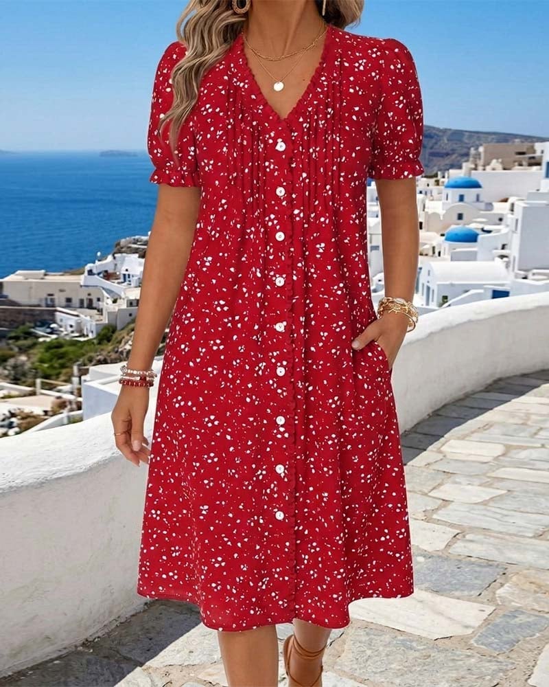 ElegantEase – Breathable Pocket Dress