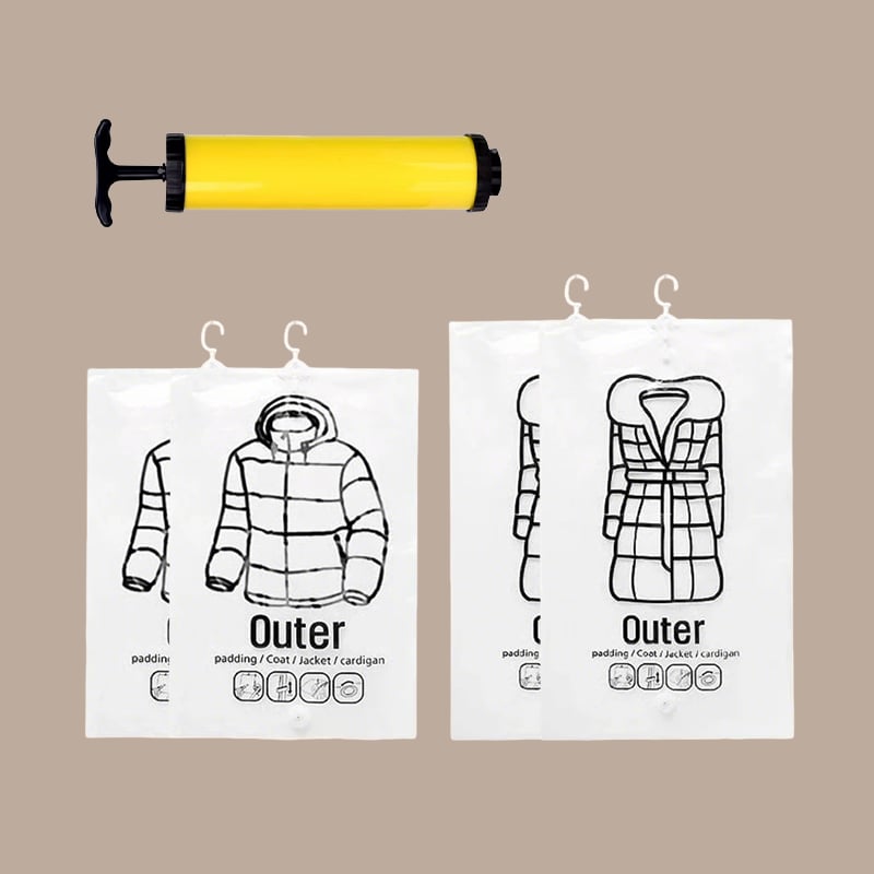 VacuHang – Space-Saving Hanging Vacuum Storage Bags