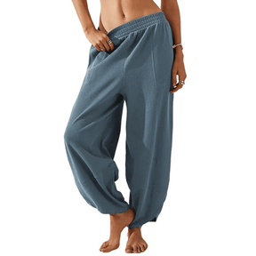 LuxeFlow – Women’s Wide Leg Palazzo Harem Pants