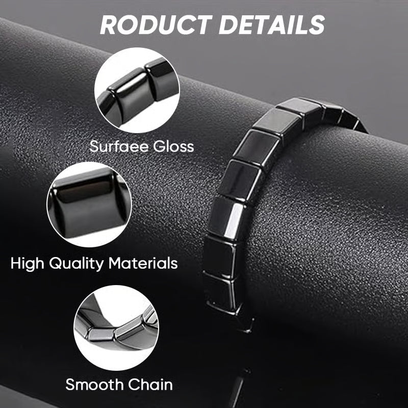 AuraLink – Hematite Bracelet for Protection & Energy