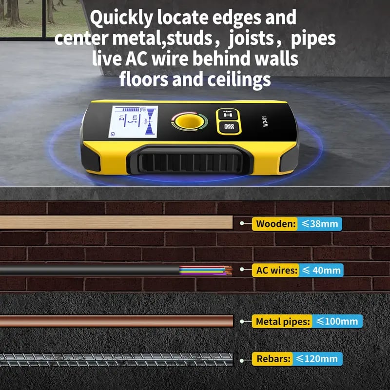 WallSense Pro – Precision Metal Detector Wall Scanner