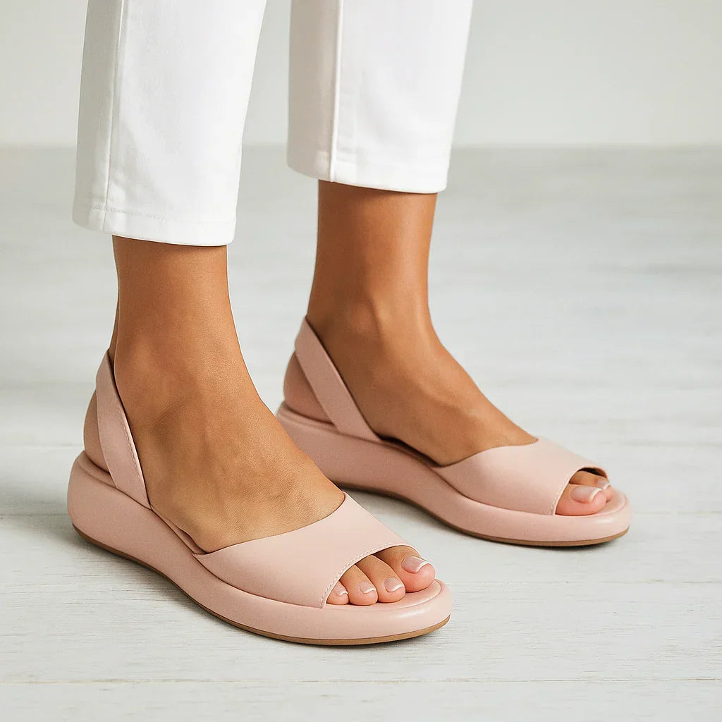 BandForm • Platform Sandal with Wide Strap