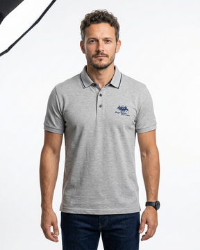 Belgavi — Embroidered Polo Shirt with Contrast Trim