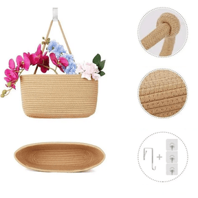 OrganizePro – Decorative 3-Tier Hanging Organizer Bag
