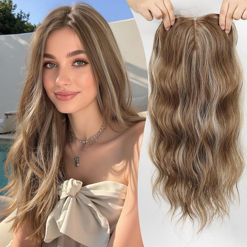 VolumeGrace – Seamless Wavy Hair Topper Extension