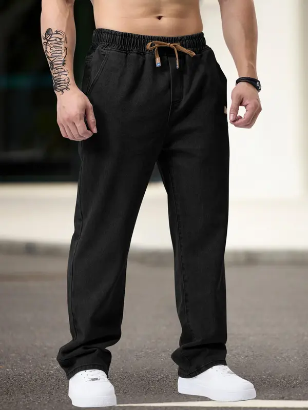 FlexCore – Modern Drawstring Denim Pants