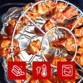 BBQStack Elite – Air Fryer Skewer Stand