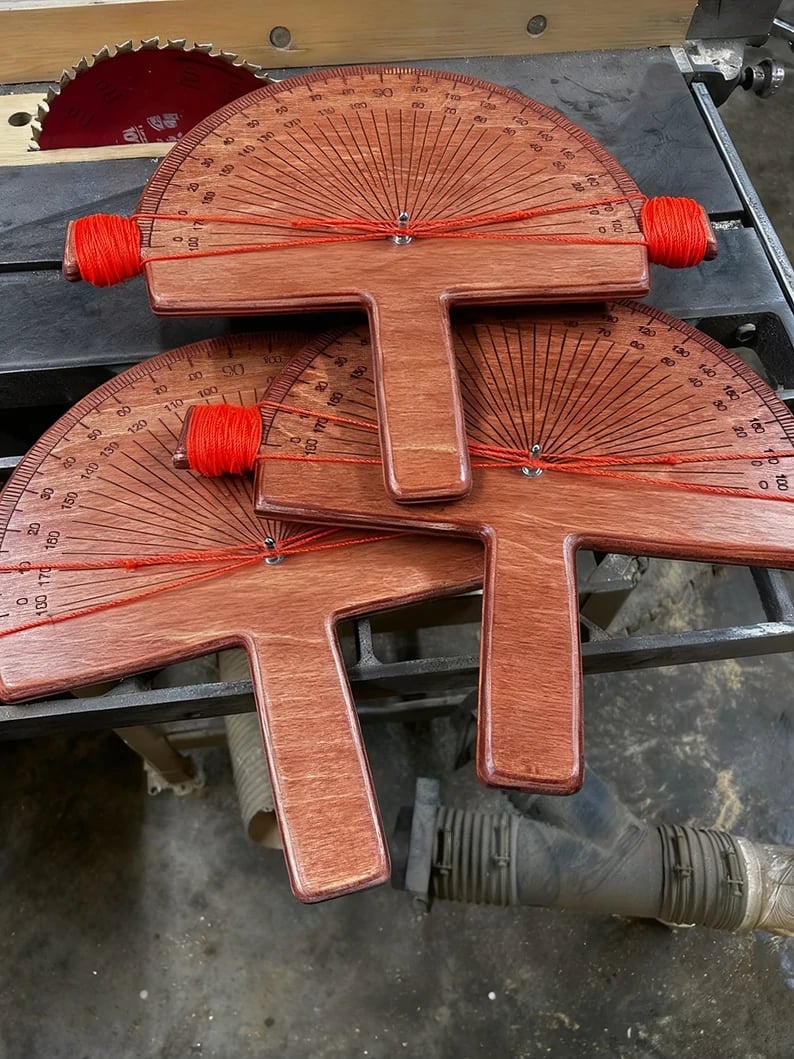 AuraAngle – Precision Handcrafted Birch Wood Angle Finder