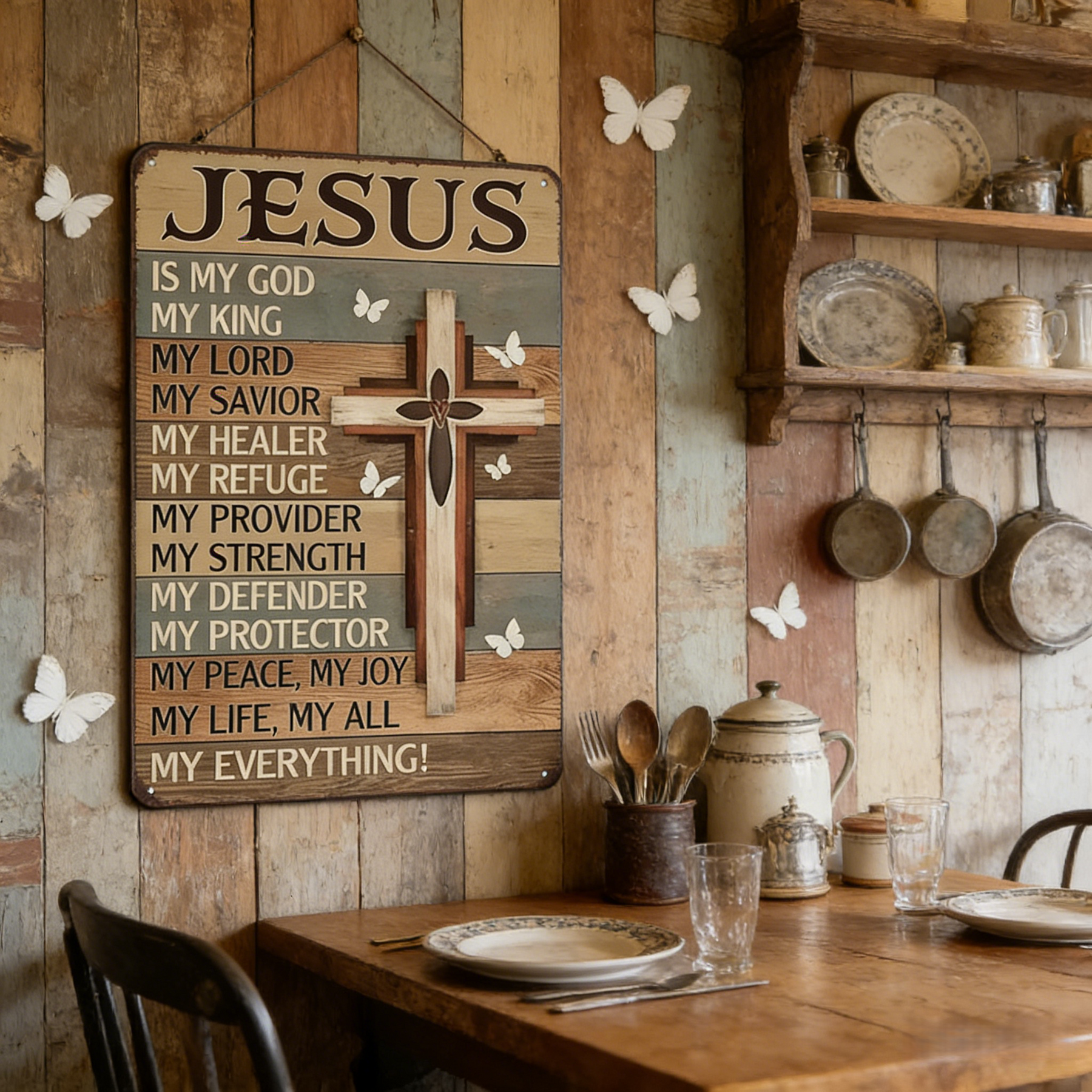 RusticVerse – Vintage Inspirational Wall Sign Decor