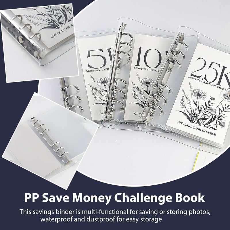 SaveWise – 12-Month Envelope Money Saving Challenge Binder