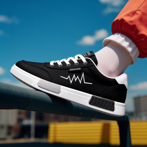 Pulseway — Canvas Sneaker with Heartbeat Detail