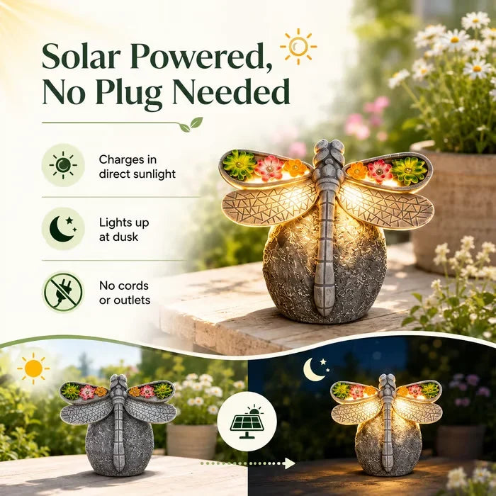 GlowWing – Solar Dragonfly Garden Light
