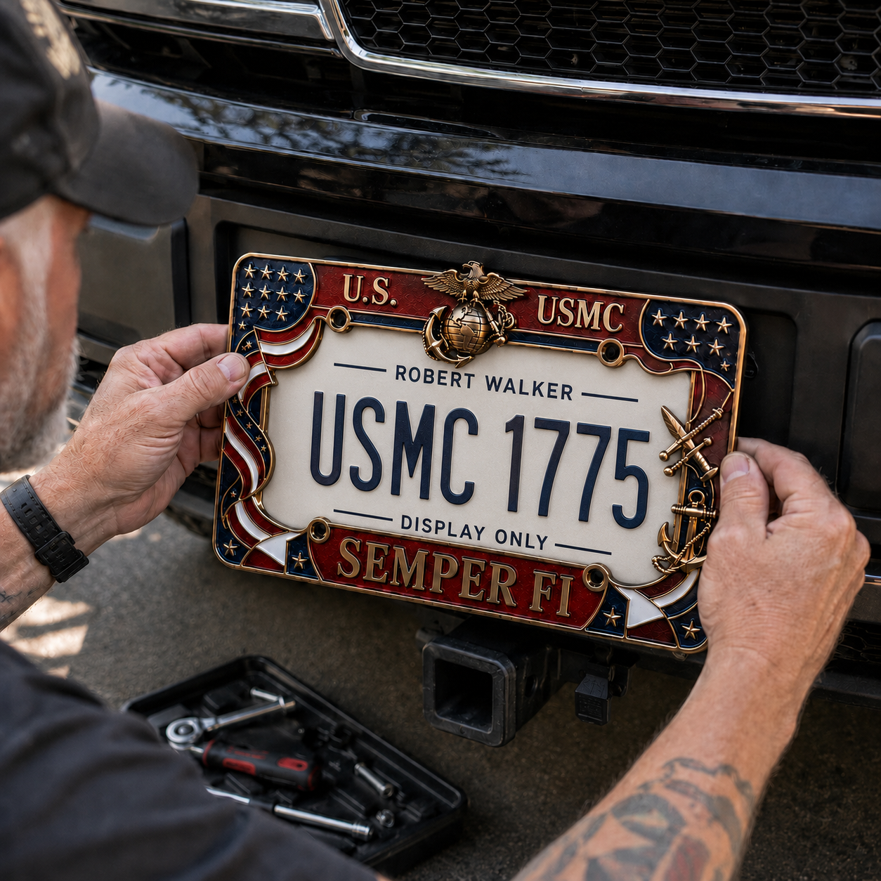 MarinePride – Semper Fi Auto Frame