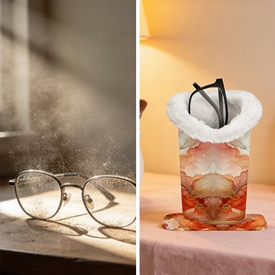 CloudSnap – Magnetic Plush Eyewear Holder