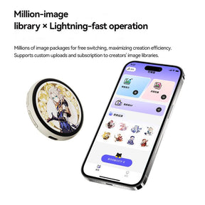 PixelPin – Digital Badge Photo & GIF Display Screen Pin