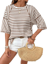 EasyStripe – Relaxed Fit Striped Crewneck Tee