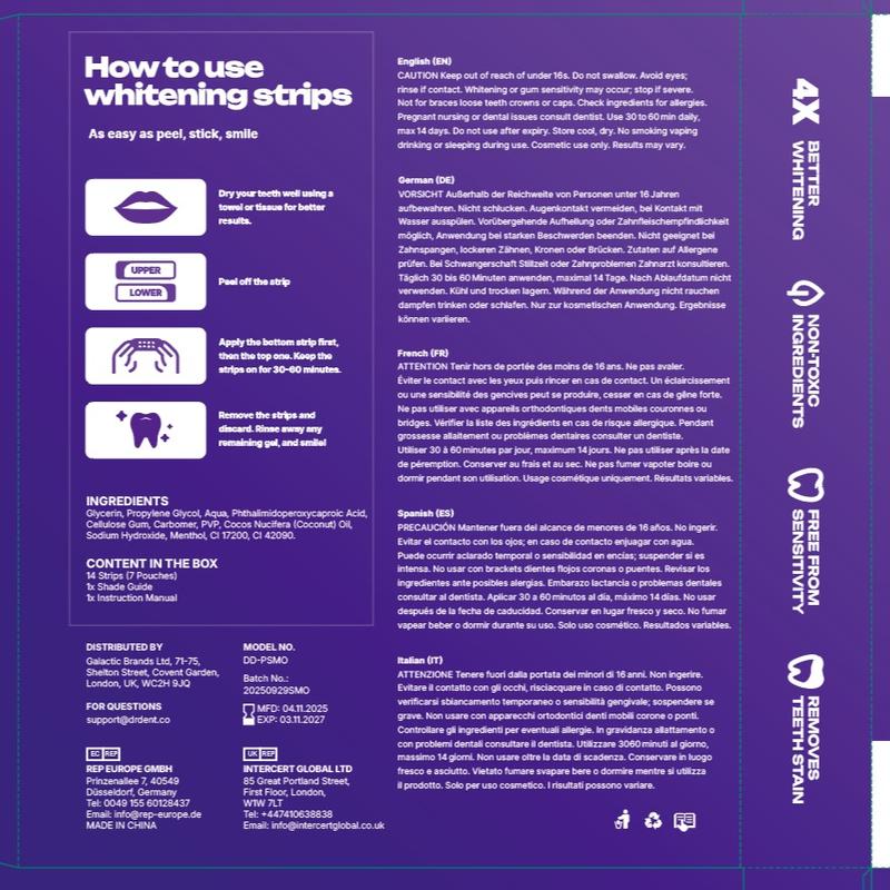 BrightViolet - Purple Teeth Whitening Strips