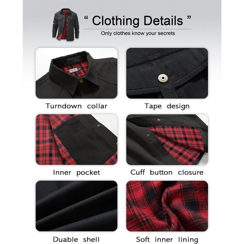 VistaWork – Versatile Flannel-Lined Utility Shacket