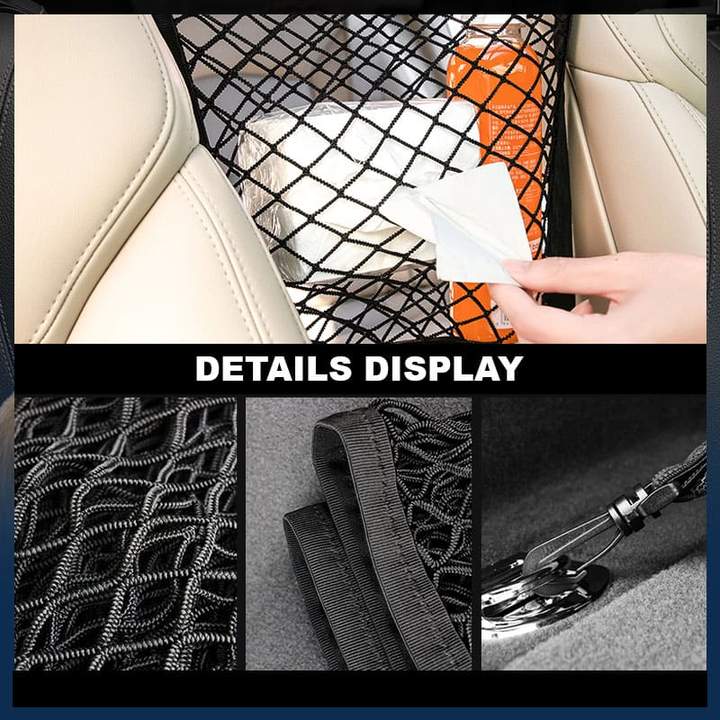 CargoNet – 3-Layer Elastic Mesh Trunk Organizer for Cars