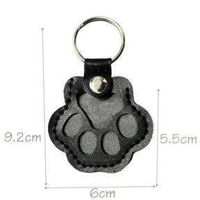 FurTag – Paw Shaped Leather Keychain
