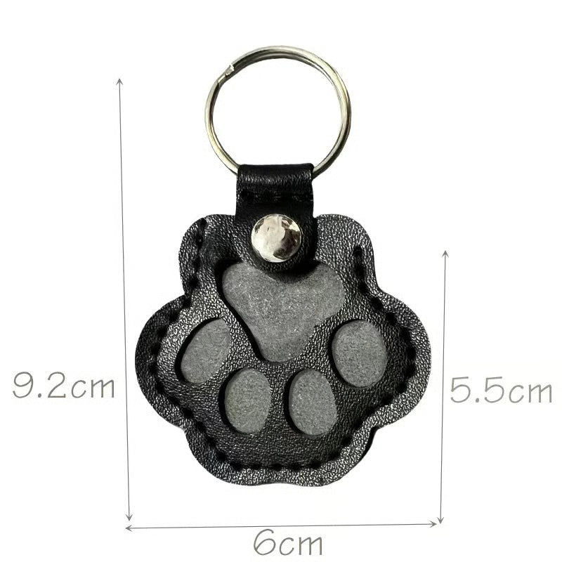 FurTag – Paw Shaped Leather Keychain