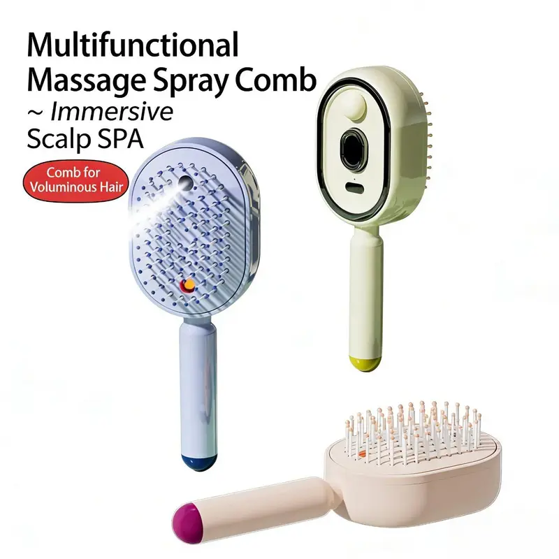 MistGlow – Hydrating Scalp Massage Hair Brush