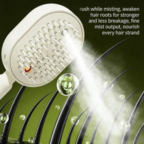 MistGlow – Hydrating Scalp Massage Hair Brush