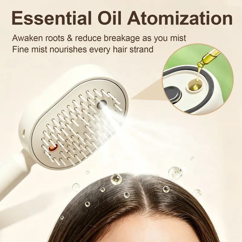 MistGlow – Hydrating Scalp Massage Hair Brush