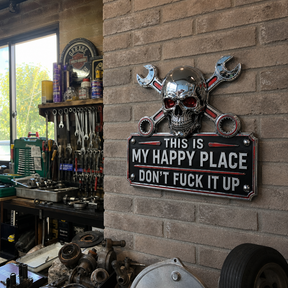 GarageSoul – “This Is My Happy Place” Wall Sign