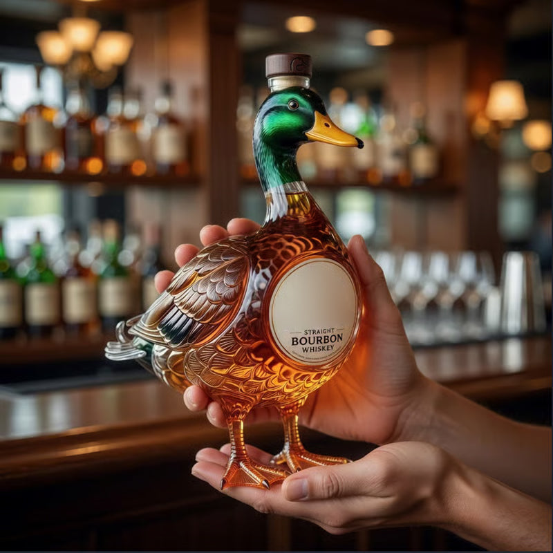 MallardCraft – 3D Flying Duck Bourbon Collector Bottle